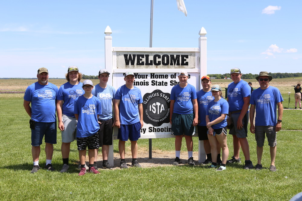 Trap shooting team